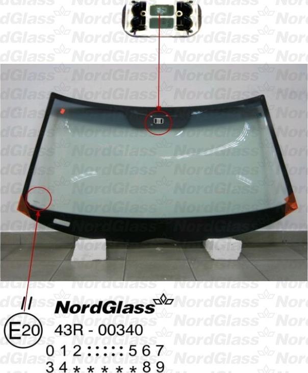 NordGlass 4046111 - Вітрове скло autocars.com.ua