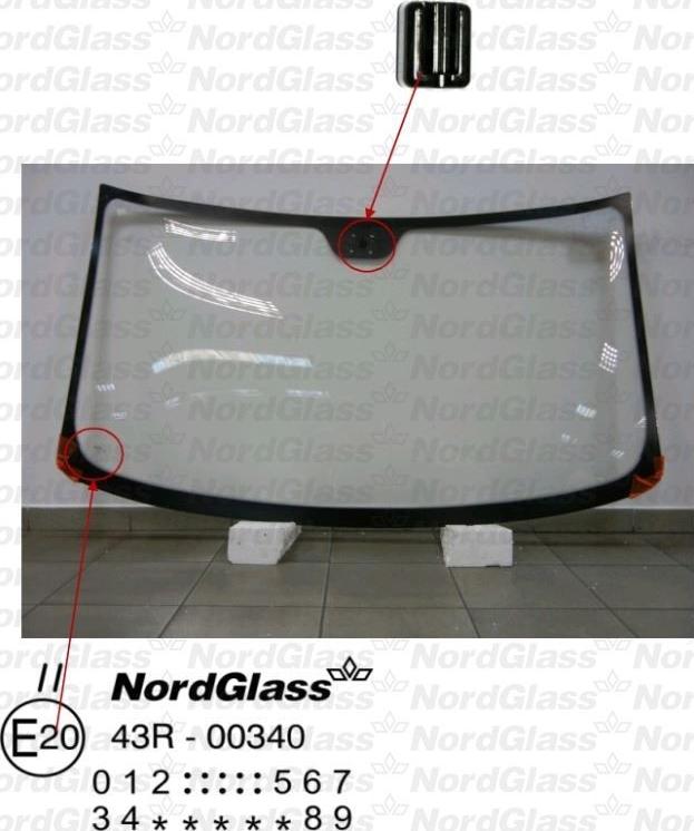 NordGlass 4046153 - Вітрове скло autocars.com.ua