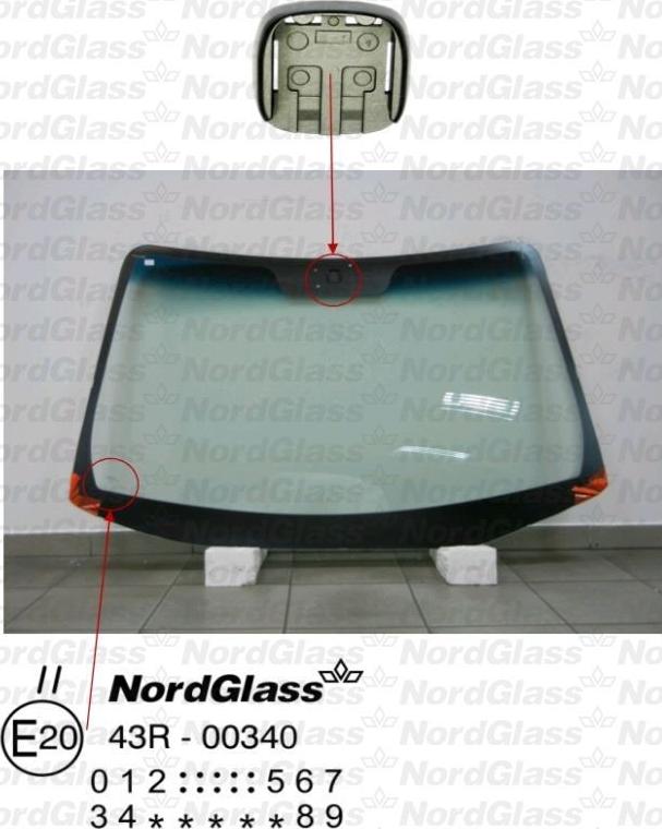 NordGlass 4046185 - Вітрове скло autocars.com.ua