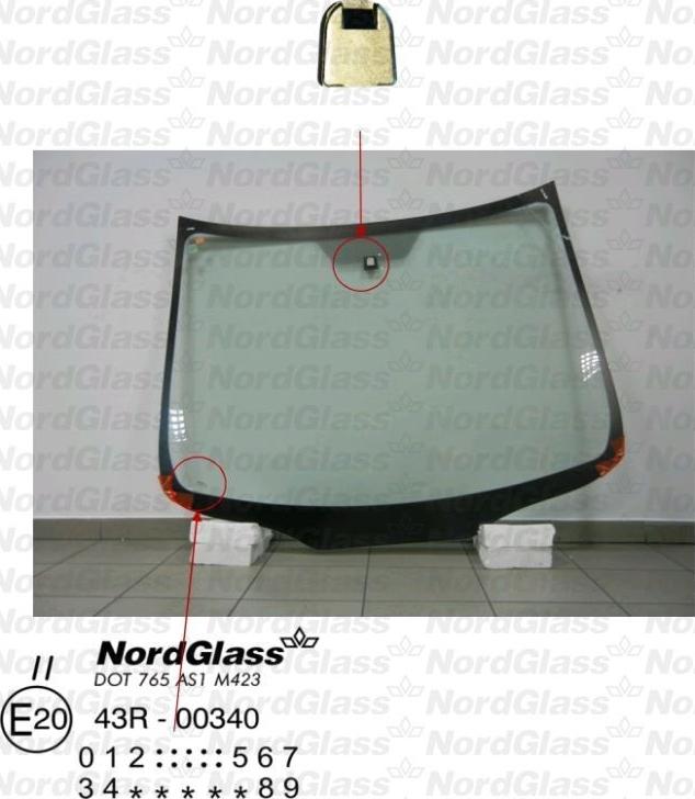 NordGlass 4046187 - Вітрове скло autocars.com.ua