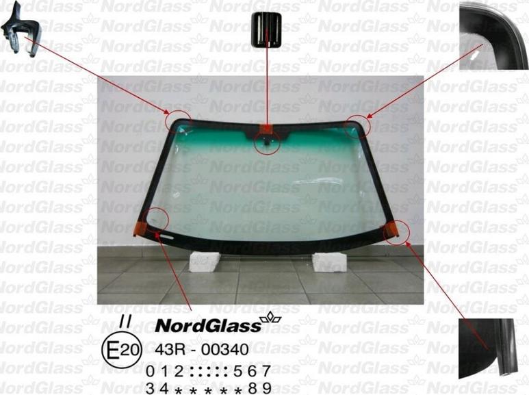 NordGlass 4046203 - Ветровое стекло avtokuzovplus.com.ua