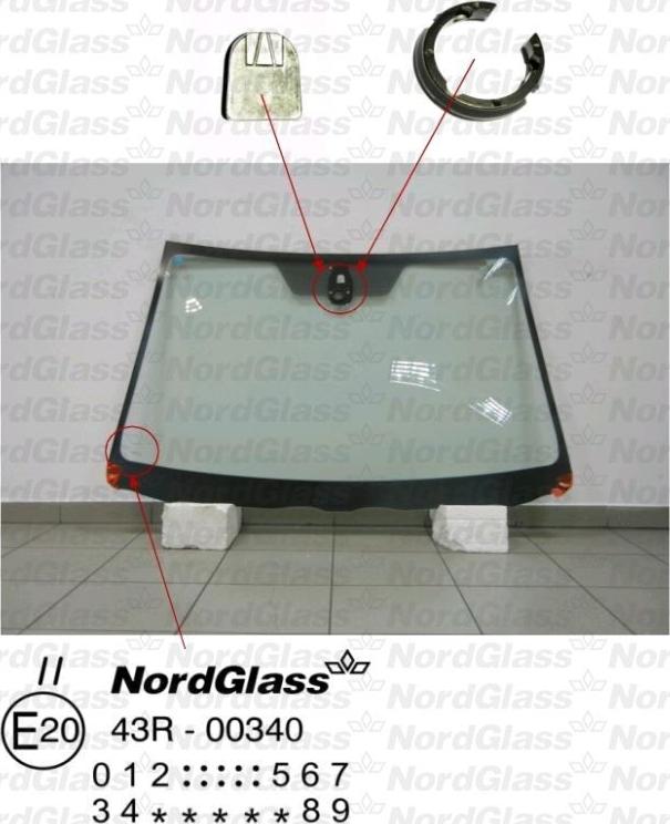 NordGlass 4047007 - Ветровое стекло avtokuzovplus.com.ua