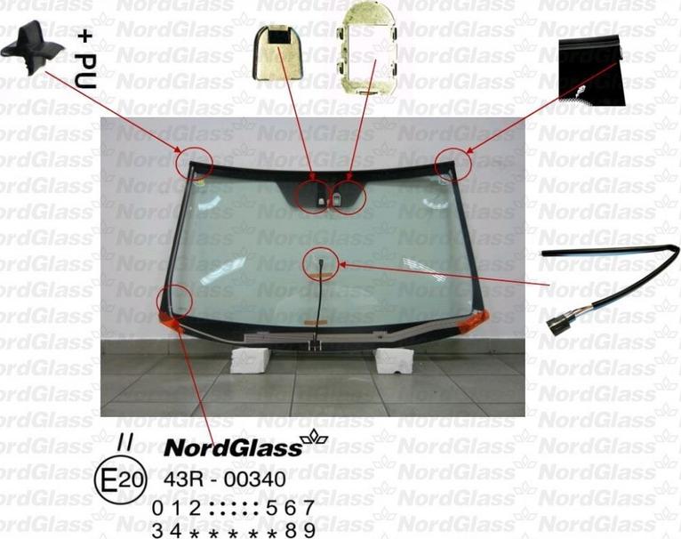 NordGlass 4047018 - Вітрове скло autocars.com.ua