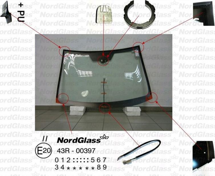 NordGlass 4047021 - Вітрове скло autocars.com.ua