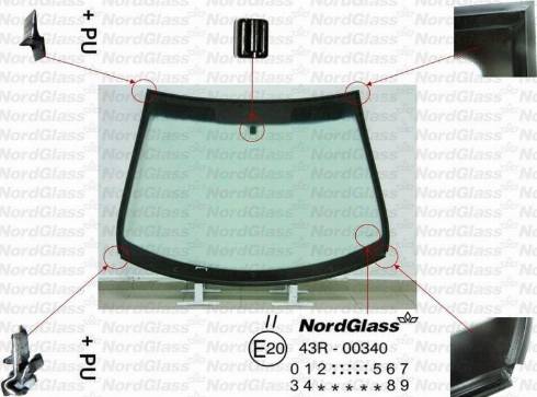 NordGlass 4118830 - Ветровое стекло avtokuzovplus.com.ua