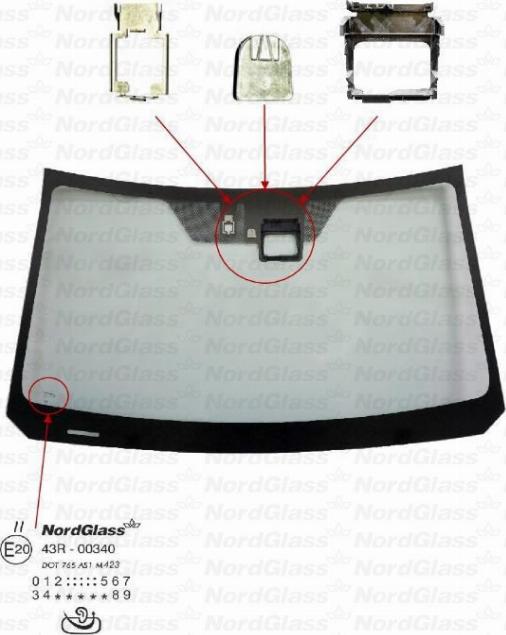 NordGlass 4140760 - Вітрове скло autocars.com.ua