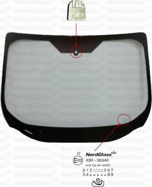 NordGlass 4142896 - Вітрове скло autocars.com.ua