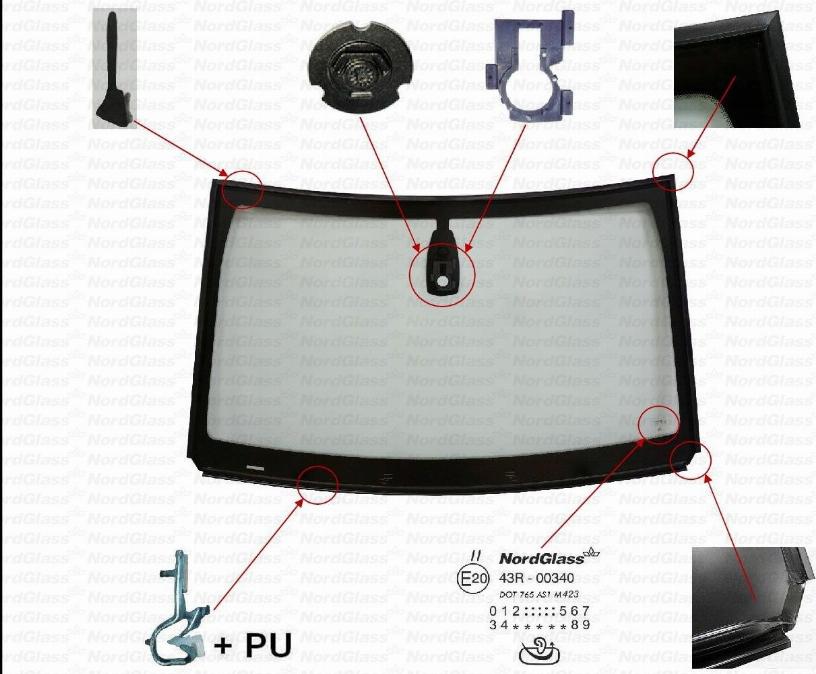 NordGlass 4148007 - Ветровое стекло avtokuzovplus.com.ua