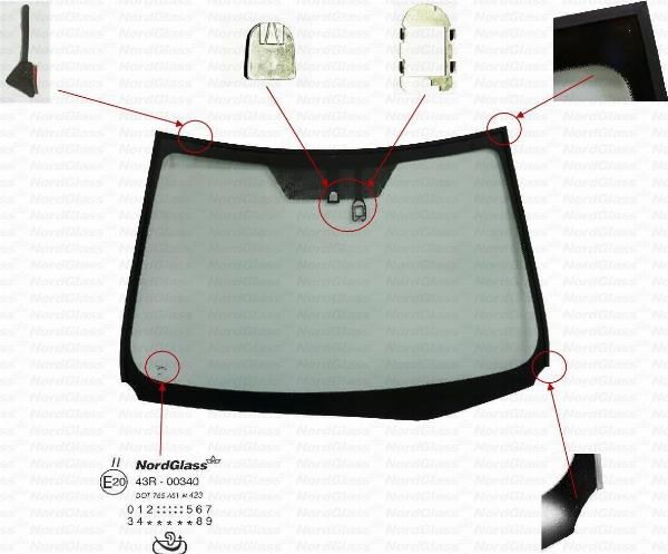 NordGlass 4148027 - Вітрове скло autocars.com.ua