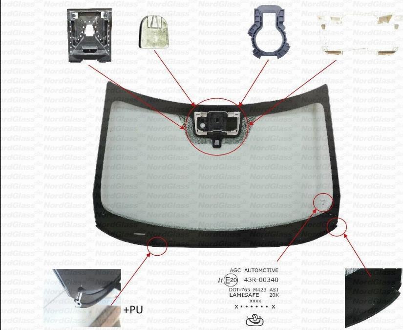 NordGlass 4148443 - Вітрове скло autocars.com.ua