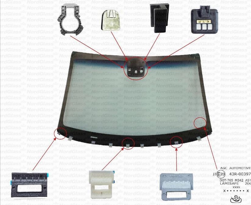 NordGlass 4154214 - Ветровое стекло avtokuzovplus.com.ua