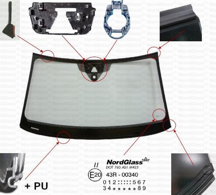 NordGlass 4157751 - Вітрове скло autocars.com.ua