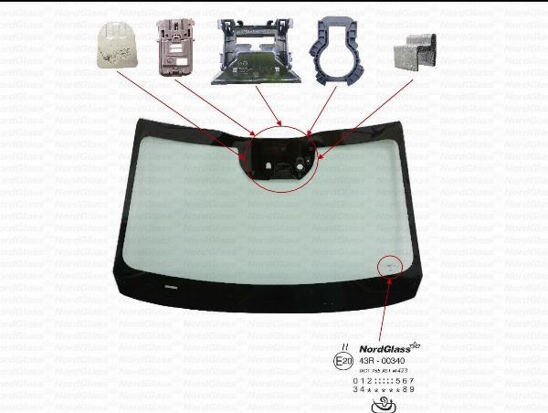 NordGlass 4166608 - Вітрове скло autocars.com.ua
