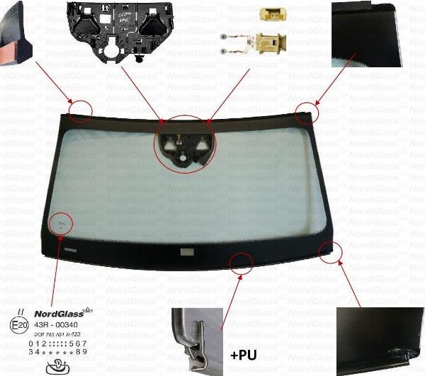 NordGlass 4183179 - Вітрове скло autocars.com.ua
