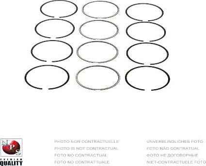 NPS T903A50A - Комплект поршневих кілець autocars.com.ua