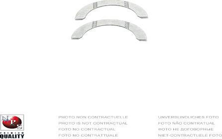 NPS D912U04 - Набір, регулювальна шайба - клапанний зазор autocars.com.ua