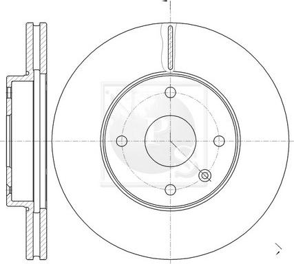 Japanparts DI-W11 - Тормозной диск avtokuzovplus.com.ua