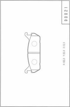 NPS D361U01 - Тормозные колодки, дисковые, комплект avtokuzovplus.com.ua