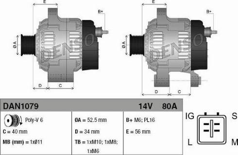 NPS DAN1079 - Генератор autocars.com.ua