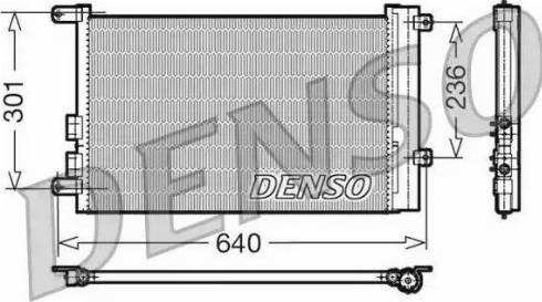 NPS DCN01016 - Конденсатор, кондиціонер autocars.com.ua