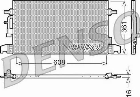 NPS DCN02016 - Конденсатор, кондиціонер autocars.com.ua