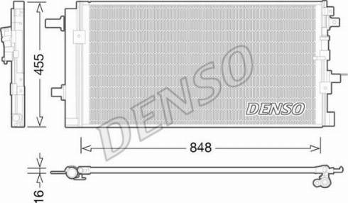 NPS DCN02023 - Конденсатор, кондиціонер autocars.com.ua