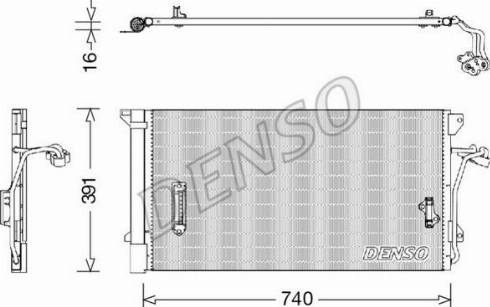 NPS DCN02027 - Конденсатор кондиционера avtokuzovplus.com.ua