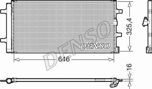 NPS DCN02041 - Конденсатор, кондиціонер autocars.com.ua