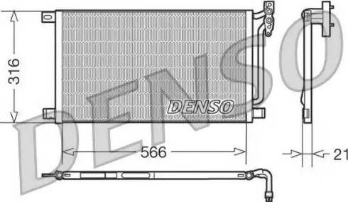 NPS DCN05003 - Конденсатор, кондиціонер autocars.com.ua