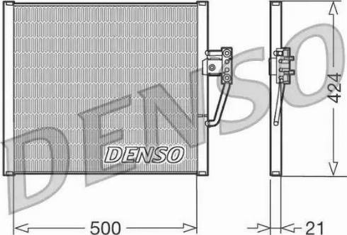 NPS DCN05005 - Конденсатор, кондиціонер autocars.com.ua