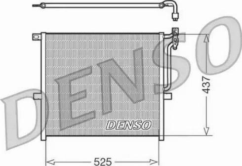 NPS DCN05008 - Конденсатор, кондиціонер autocars.com.ua