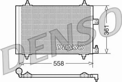 NPS DCN07005 - Конденсатор, кондиціонер autocars.com.ua