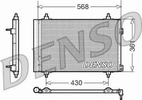 NPS DCN07008 - Конденсатор кондиционера avtokuzovplus.com.ua