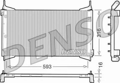 NPS DCN09012 - Конденсатор, кондиціонер autocars.com.ua