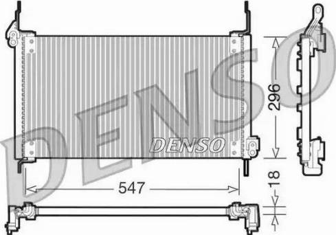 NPS DCN09016 - Конденсатор, кондиціонер autocars.com.ua