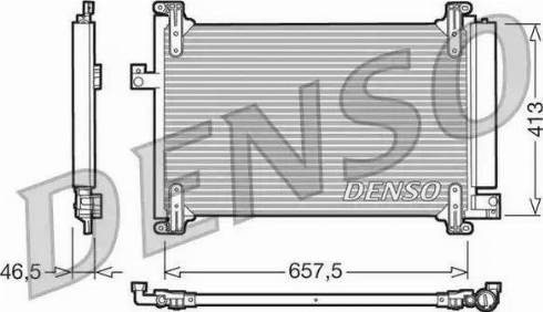 NPS DCN09083 - Конденсатор, кондиціонер autocars.com.ua