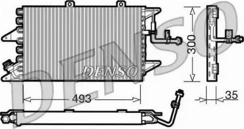 NPS DCN09096 - Конденсатор, кондиціонер autocars.com.ua