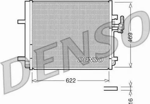 NPS DCN10016 - Конденсатор кондиционера avtokuzovplus.com.ua