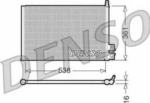 NPS DCN10021 - Конденсатор, кондиціонер autocars.com.ua