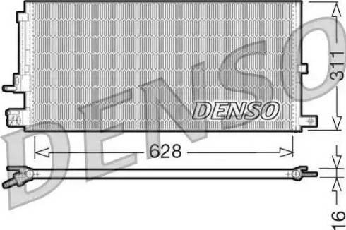 NPS DCN11007 - Конденсатор, кондиціонер autocars.com.ua