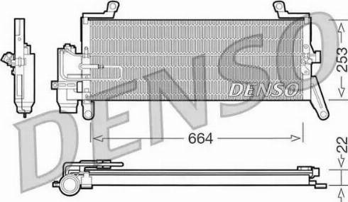 NPS DCN13011 - Конденсатор, кондиціонер autocars.com.ua