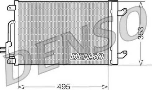 NPS DCN13015 - Конденсатор, кондиціонер autocars.com.ua