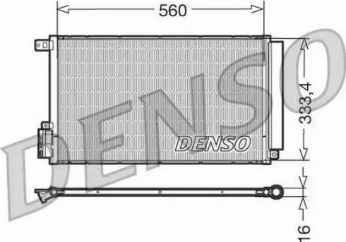 NPS DCN13109 - Конденсатор, кондиціонер autocars.com.ua