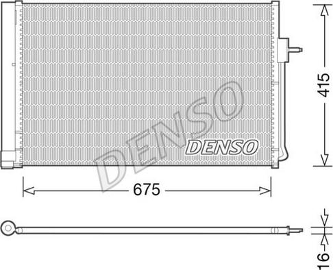NPS DCN15001 - Конденсатор, кондиціонер autocars.com.ua