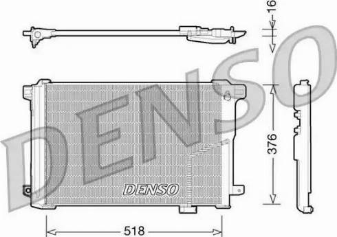 NPS DCN17005 - Конденсатор кондиционера avtokuzovplus.com.ua