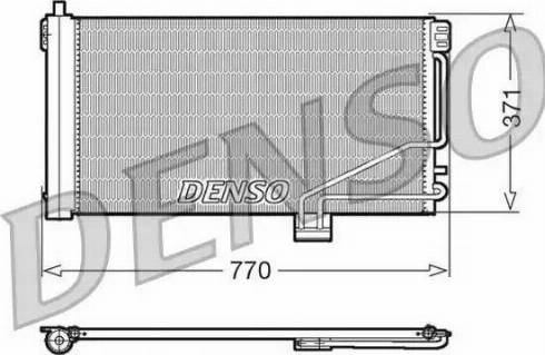 NPS DCN17014 - Конденсатор, кондиціонер autocars.com.ua