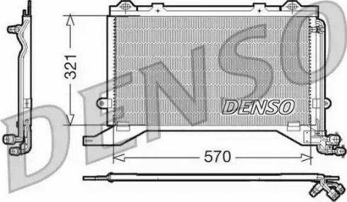 NPS DCN17020 - Конденсатор, кондиціонер autocars.com.ua