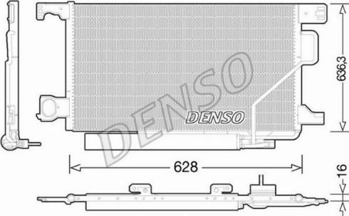 NPS DCN17023 - Конденсатор кондиционера avtokuzovplus.com.ua