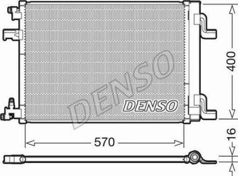 NPS DCN20001 - Конденсатор, кондиціонер autocars.com.ua