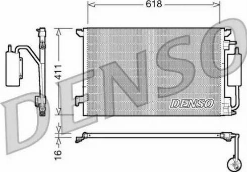 NPS DCN20028 - Конденсатор, кондиціонер autocars.com.ua